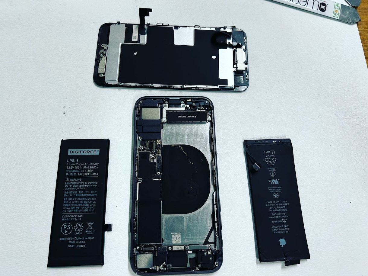 iPhone画面【最安7,000円～】修理致します 新品防水テープ＋ガラス保護フィルム代込み！ イメージ2