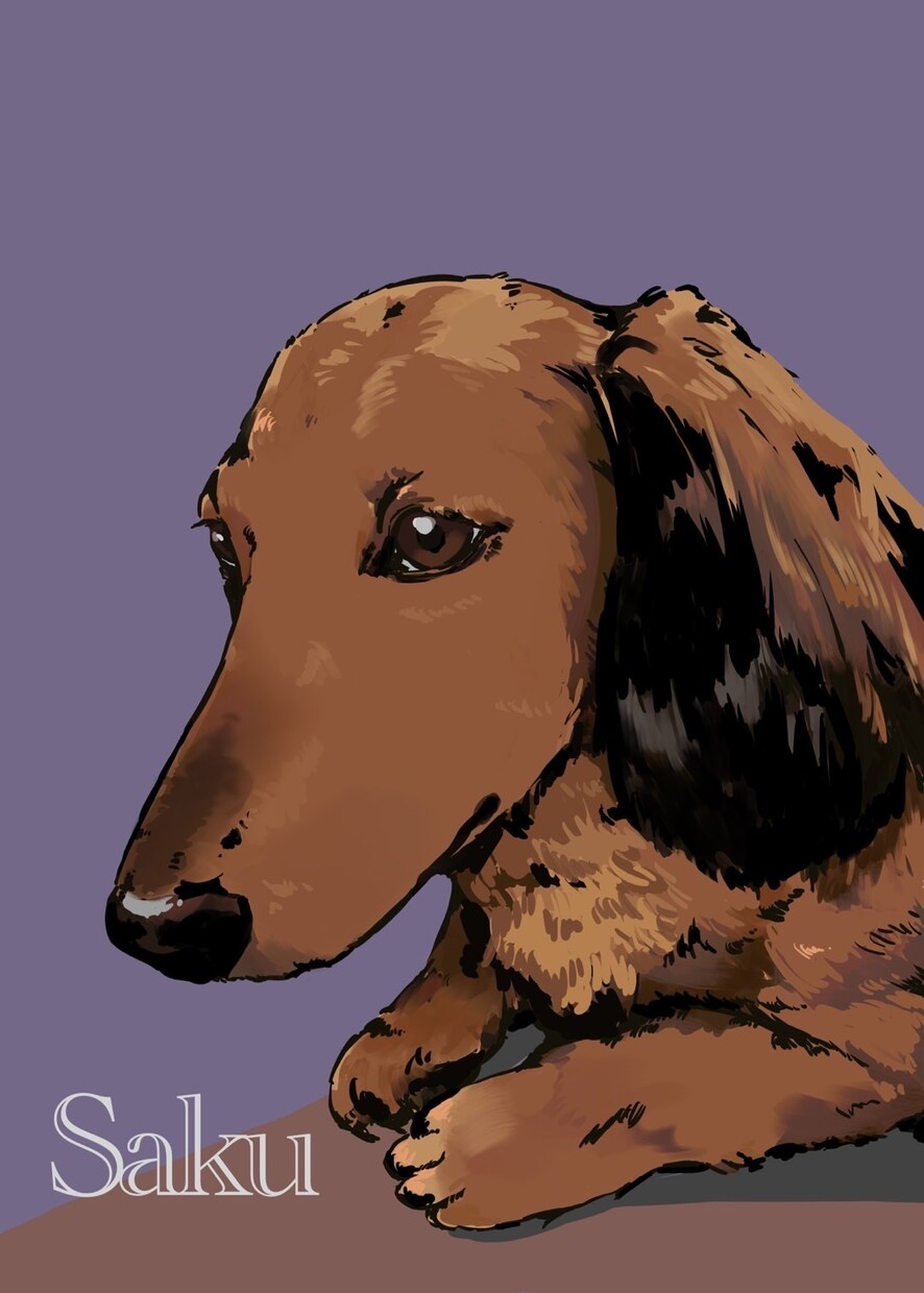写真からペットの似顔絵イラストを作成します 種類はなんでもOK！  ※お渡しはデータのみ イメージ3