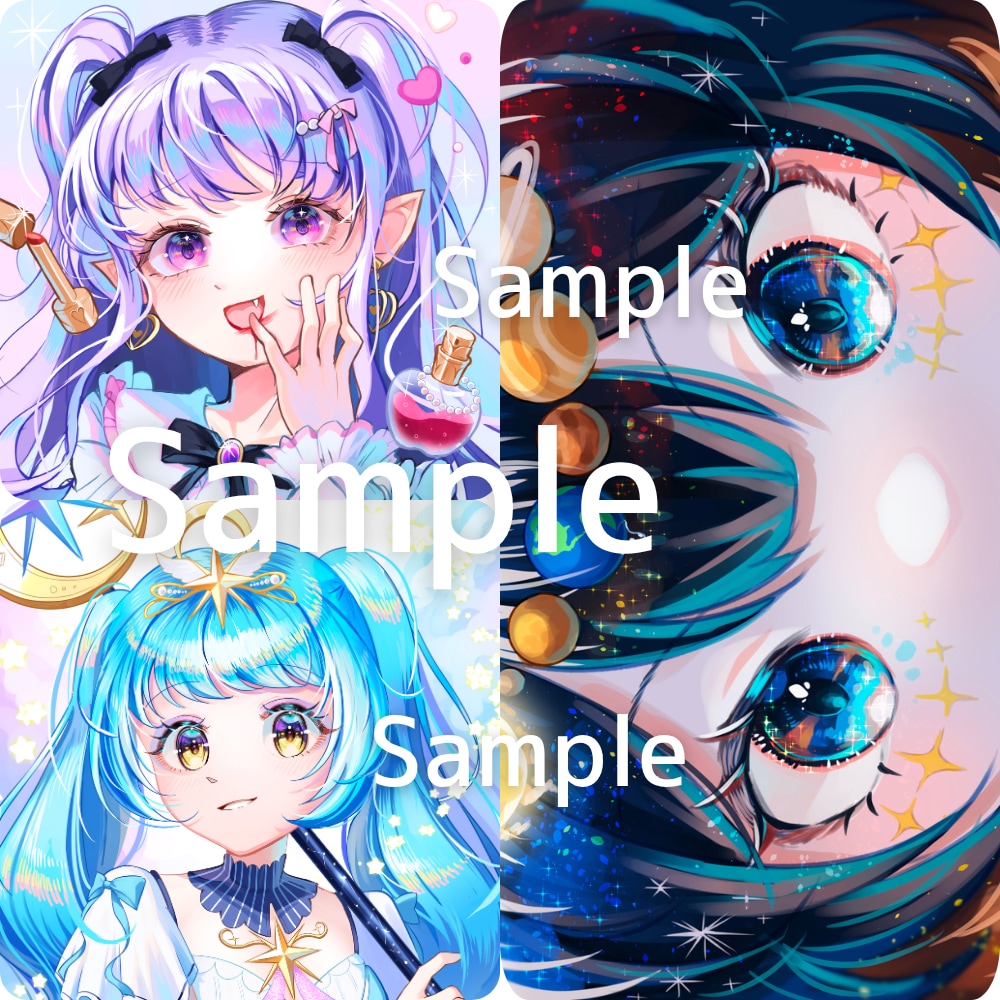 表情差分２つまで無料！1枚絵、立ち絵などを描きます アイコン、Vtuver用のイラストなどお任せください！ イメージ3