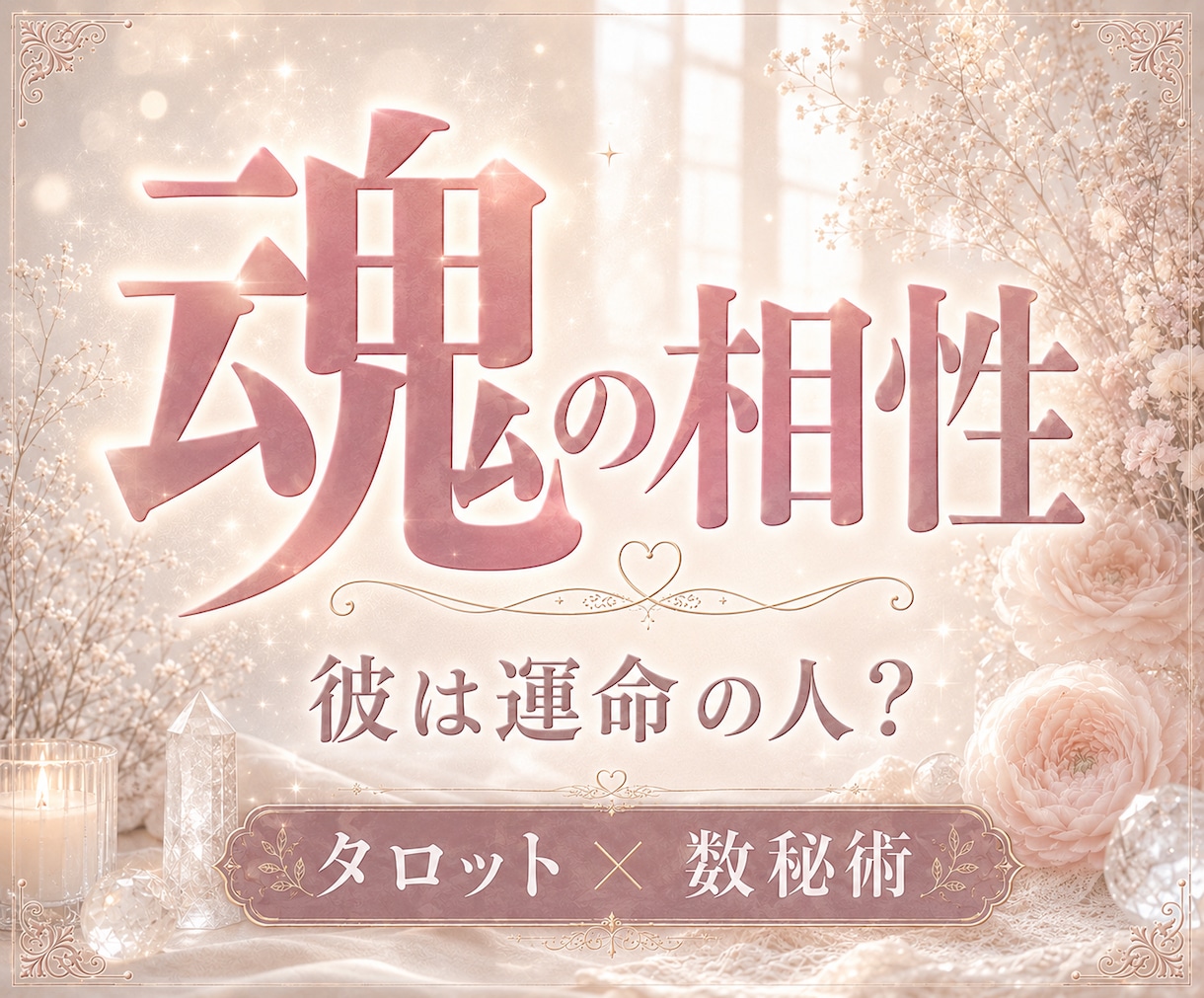 彼との魂レベルでの相性とつながりを読み解きます なぜ惹かれるのか、このご縁の意味は？ イメージ1