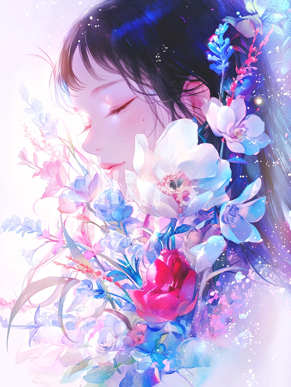 共感覚で感じた“あなたの色”を花束artで届けます お名前から感じ取った“あなたの色”をAIartでお届けします イメージ3