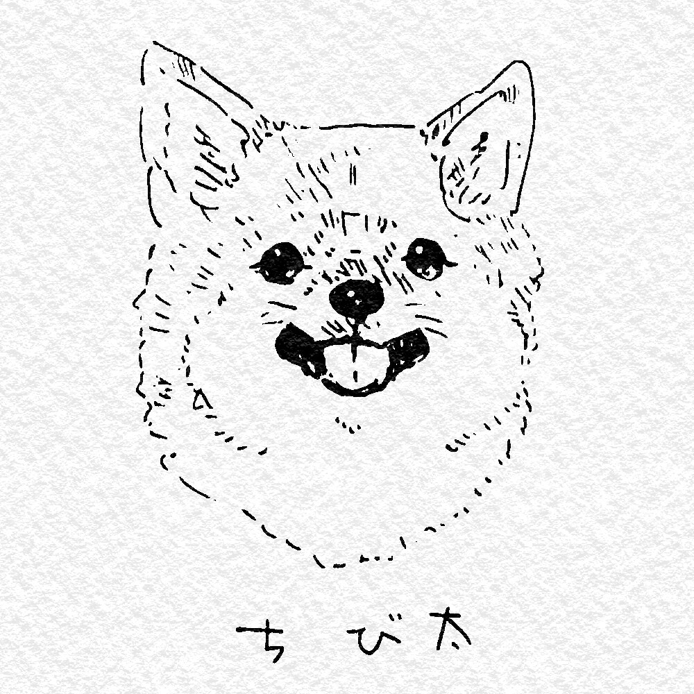 お写真からワンちゃんのモノクロ似顔絵描きます お二人までお値段そのまま！データのみのお渡しなので早い！ イメージ6