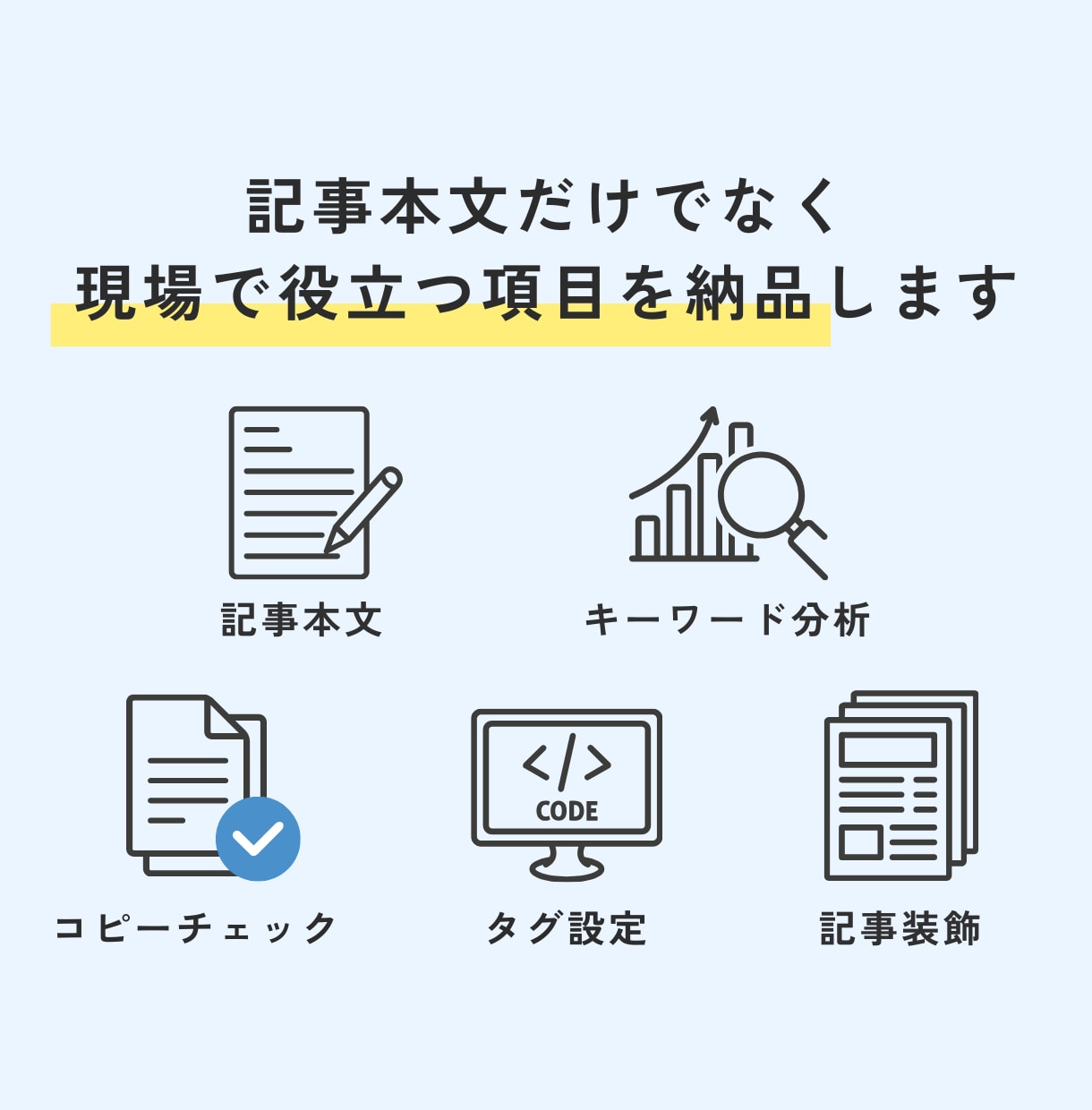 キーワード分析に基づく記事制作をします 2,000文字×5記事、合計1万字以上のSEO記事サービス イメージ4