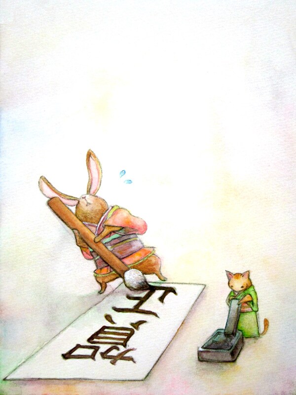 ペットやゆるきゃら動物を水彩イラストにします ポストカードサイズのゆるキャラ、いかがでしょうか。 イメージ8