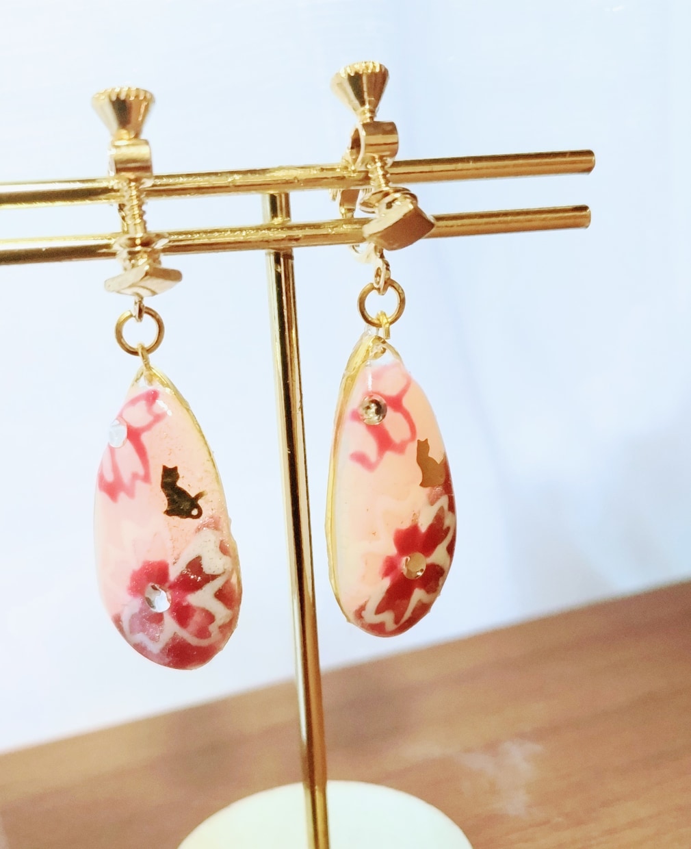 新しいデザインのアクセサリー販売します イヤリングやピアスに変更可能です☆ イメージ5