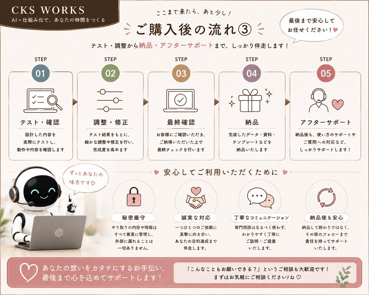 あなた専用のAI担当者を作ります 面倒な仕事をAIにひとつ任せませんか？ イメージ3