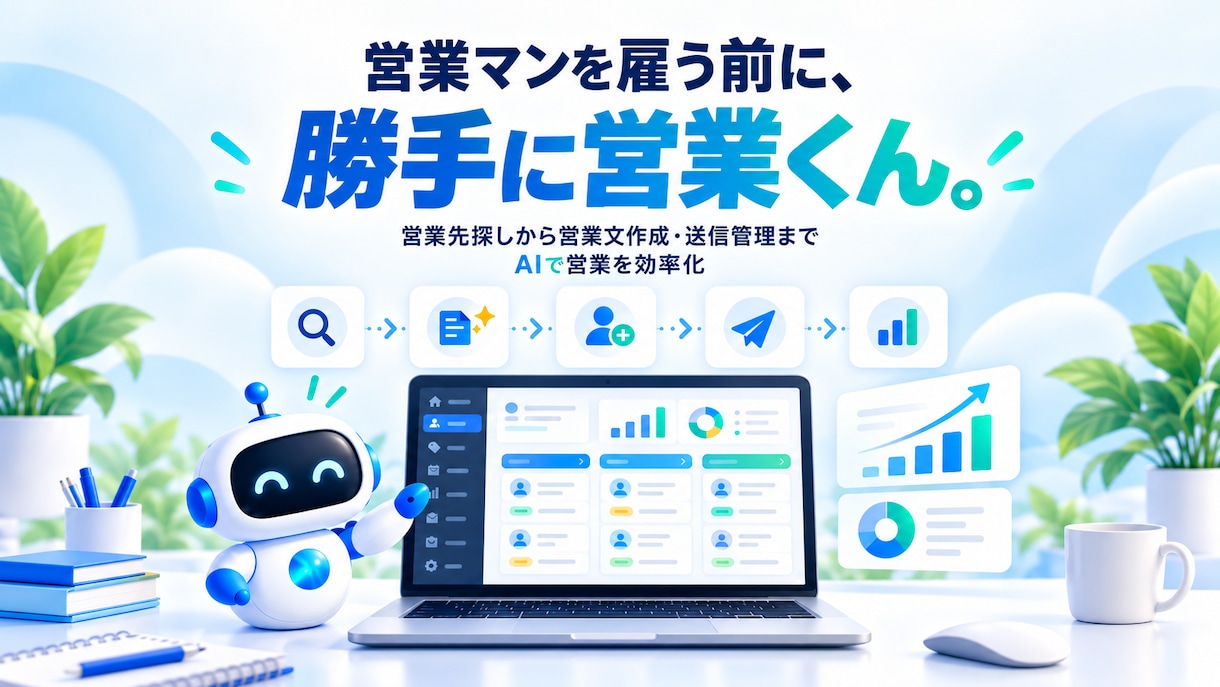 AIで新規営業の業務を効率化します 営業リスト不要！AIで新規営業をまるごと効率化 イメージ1