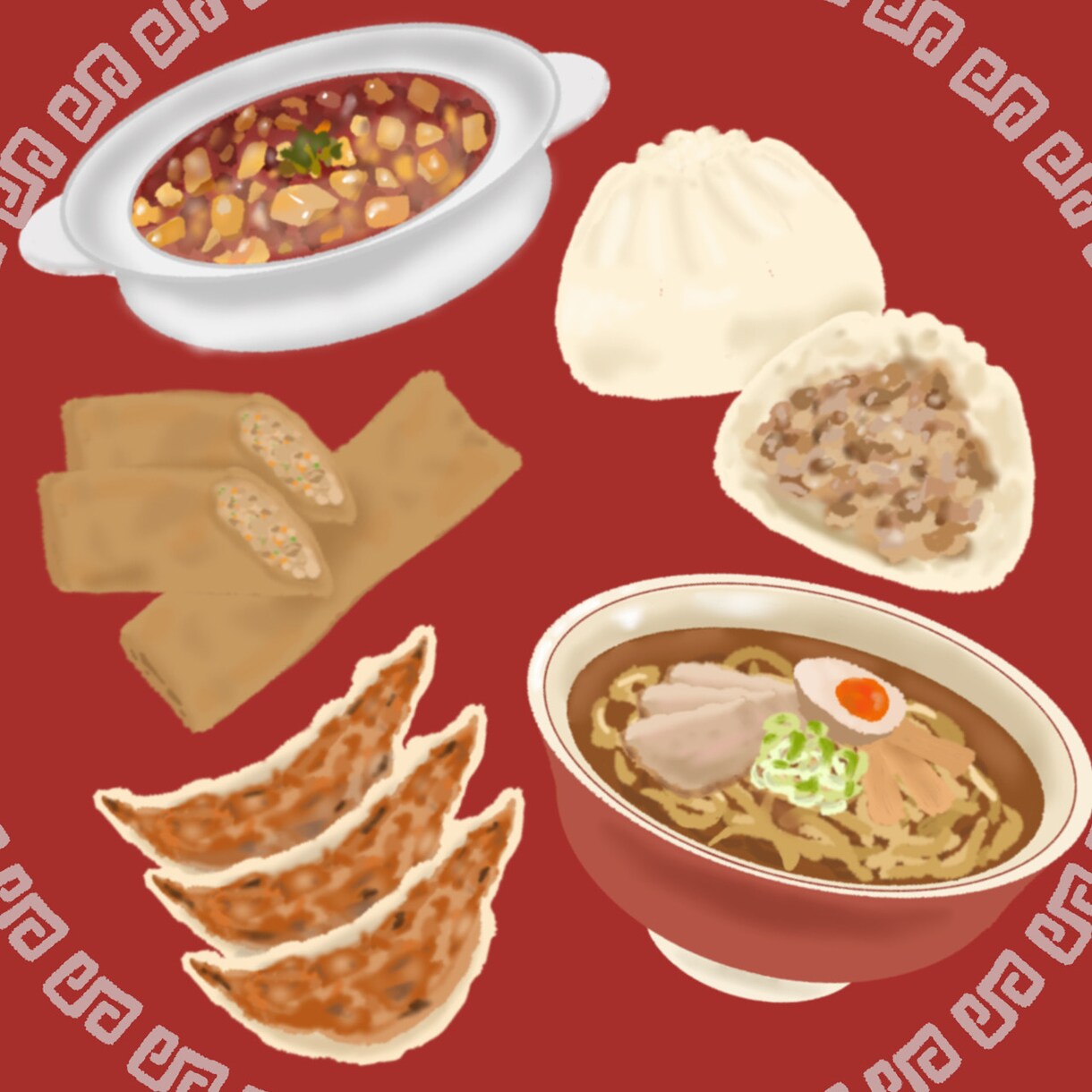今すぐ食べたくなる食べ物のイラスト描きます お店のメニューやポスター等に使えるワンポイントイラスト イメージ2