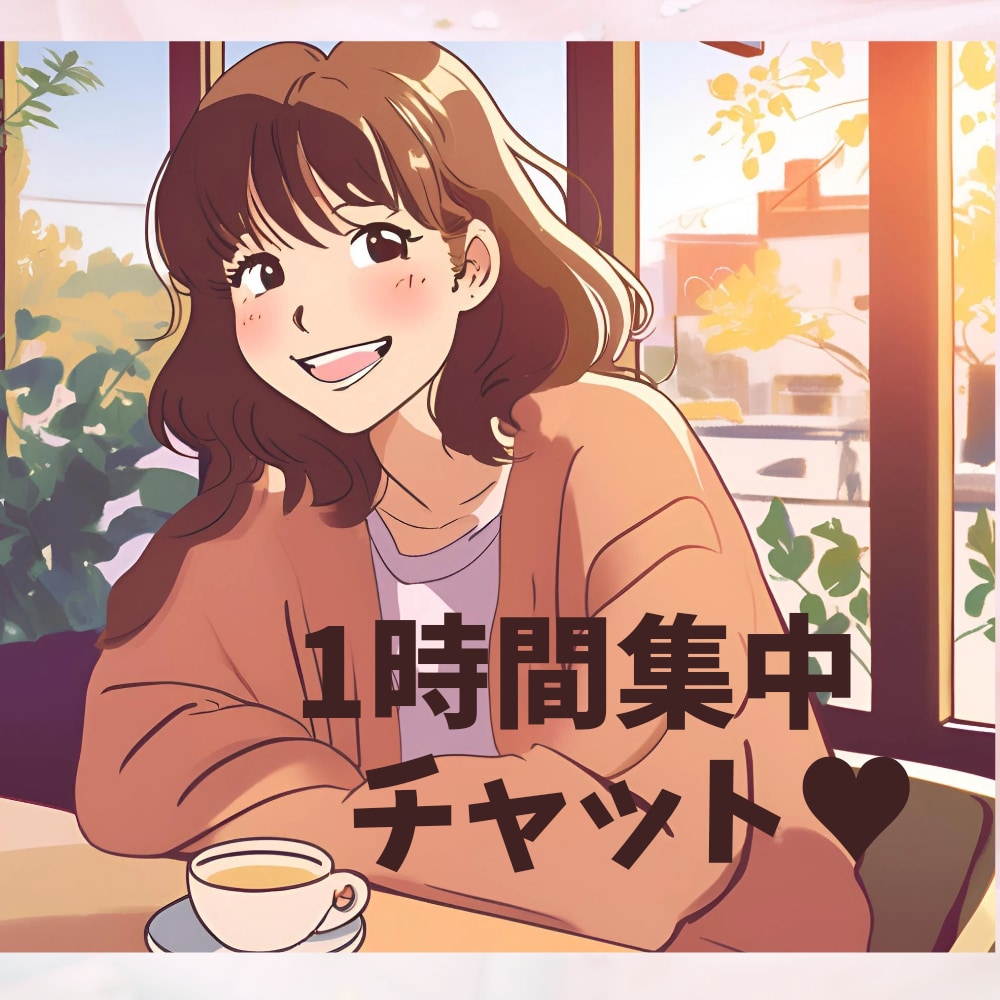 どんなお話でもチャットで1時間あなたに全集中します ♡親友にLINEするみたいに何でも気軽にお話しませんか？ イメージ1