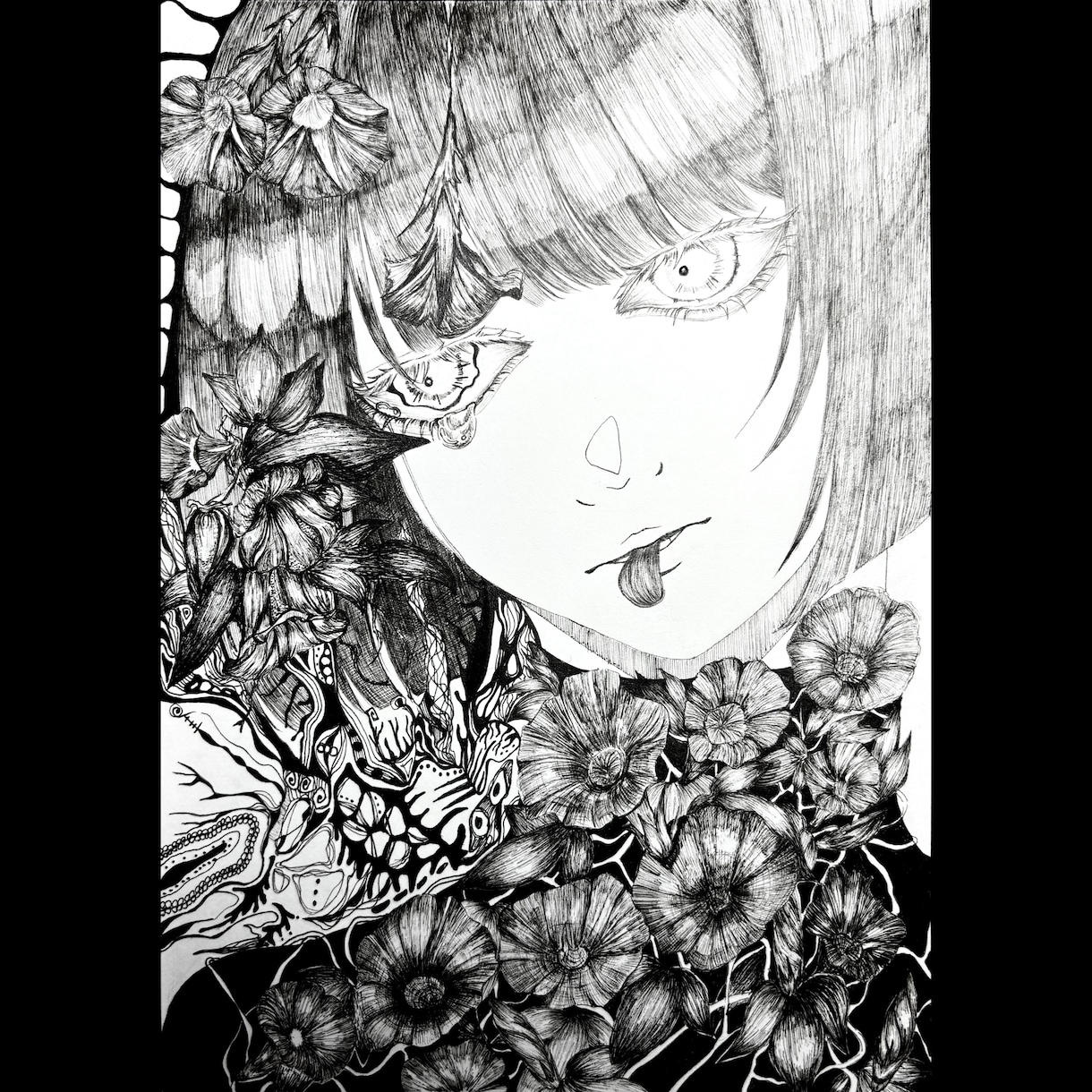 繊細なペン画のイラストを制作します 雰囲気のある目を引くペン画を！ イメージ3