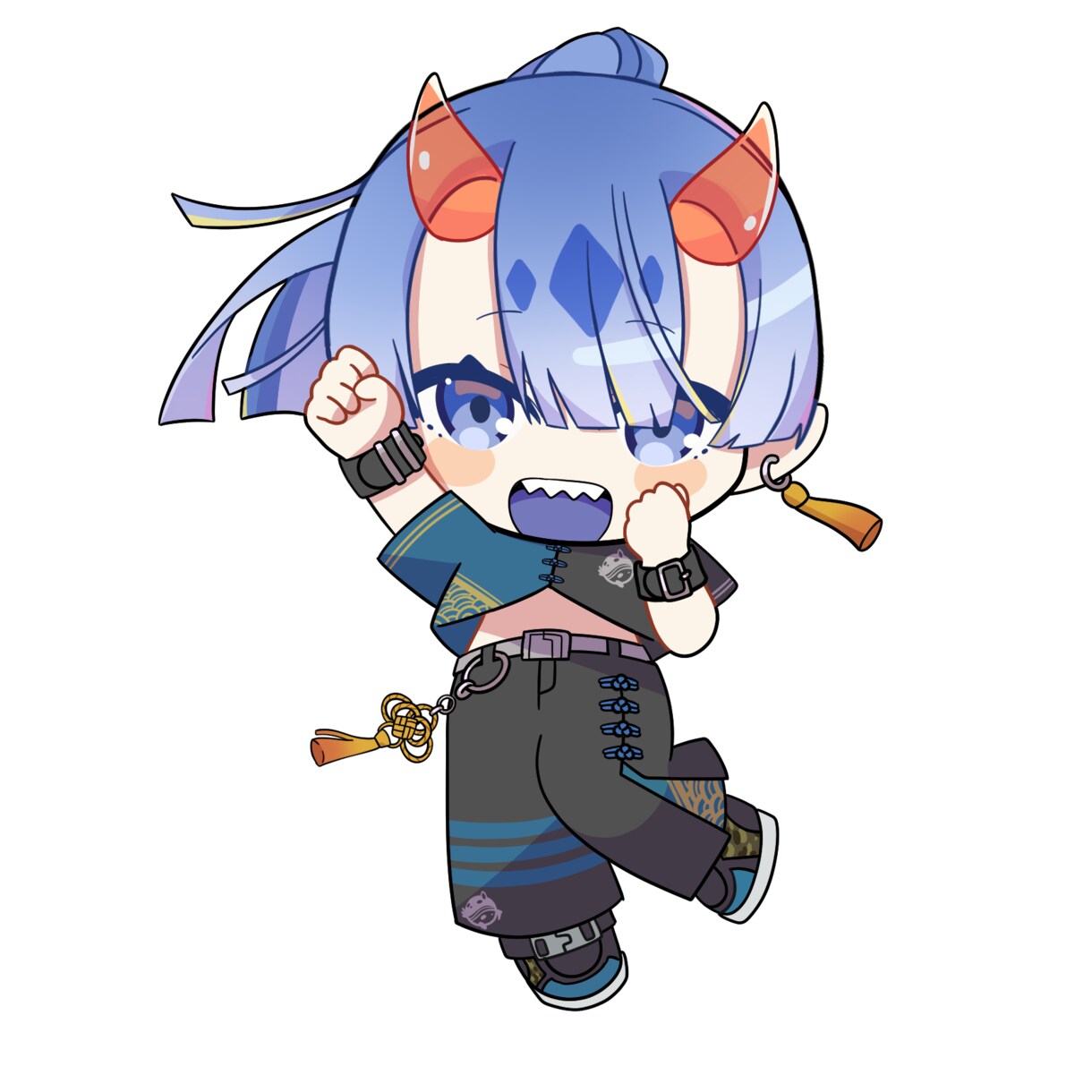 グッズにもおすすめ！ミニキャラを描きます シンプルなのにカラフルで使いやすいデフォルメキャラです！ イメージ2