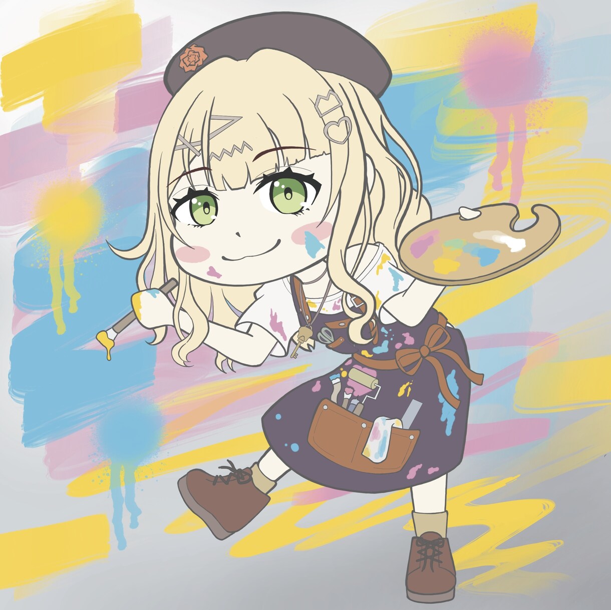 かわいくて元気を感じる女の子のイラスト描きます 配信活動用、同人誌の表紙など様々なジャンルに対応します！ イメージ8