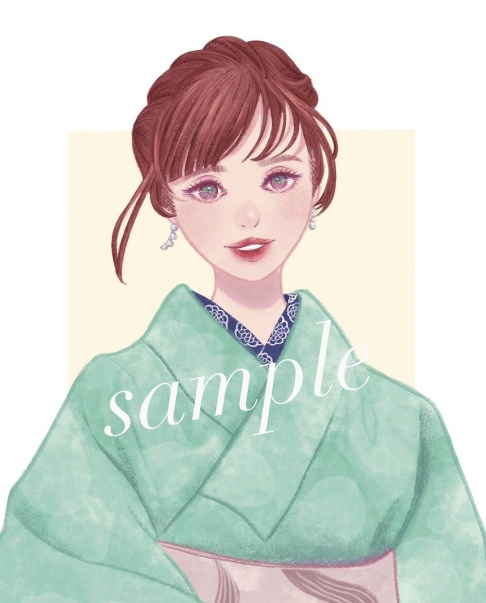 手描き風タッチで似顔絵をお描きいたします 手描き風の柔らかいテイストで似顔絵をお届けします。 イメージ1