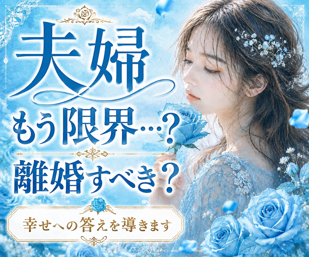 夫婦の再構築か離婚か…相手の本心と未来を占います 出口の見えない関係に光を♦️修復の可能性や決断の時を教えます イメージ1