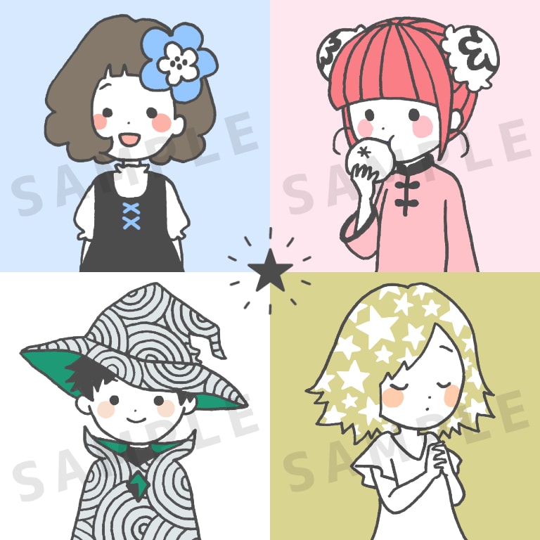 ゆるっとしてファンシーなアイコンお描きします SNSやブログをよりキャッチーなものに☆ イメージ1