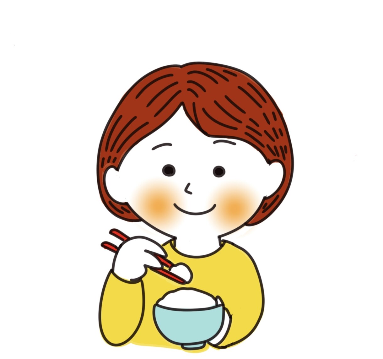SNS＆ブロガーさんへ！似顔絵アイコン作成します 食べ歩きブロガーの方へ！似顔絵アイコン作成します！ イメージ1