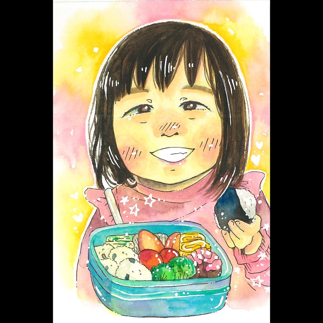 送料無料✨インテリアにも映える似顔絵を描きます ほんわか癒される！手描きのイラスト原画 イメージ6