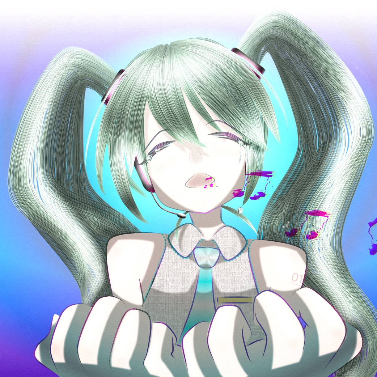 アニメ調のかわいい絵を描きます 見やすくアニメぽい絵と髪の描き方にこだわって描いてます イメージ3