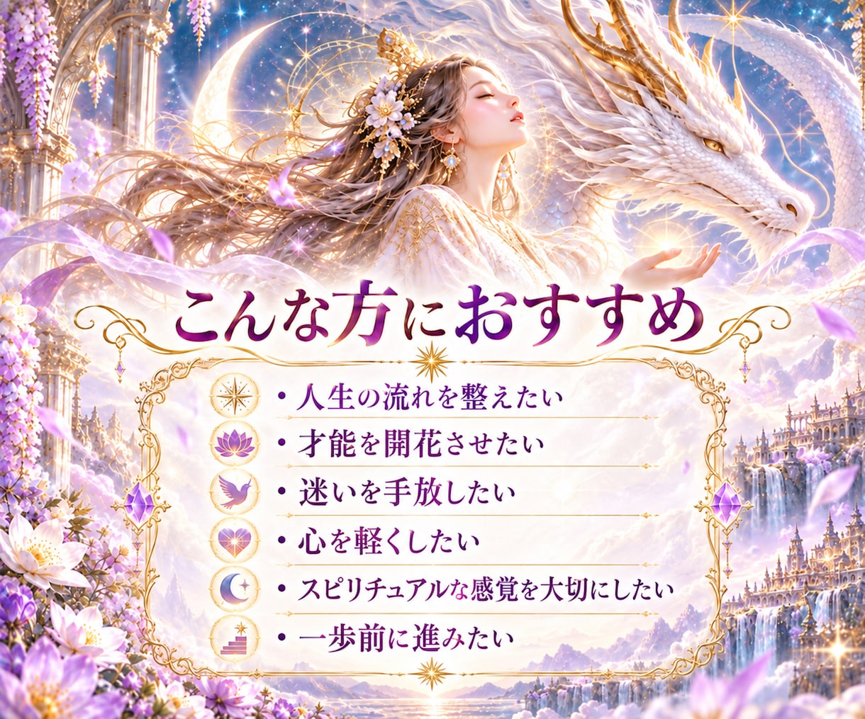 霊視霊感霊聴ハイヤーセルフと繋がり魂の声を伝えます 龍眼・龍神チャネリングで使命・才能・人生の転機を読み解きます イメージ6