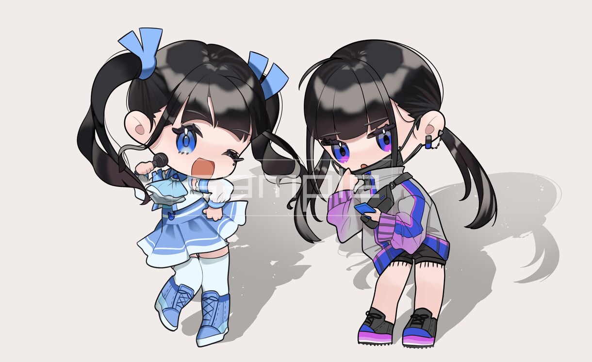 デフォルメ・ミニキャラ・SDキャラ承ります 商用利用代込み｜鮮やかな色彩でかわいくデフォルメします！ イメージ3