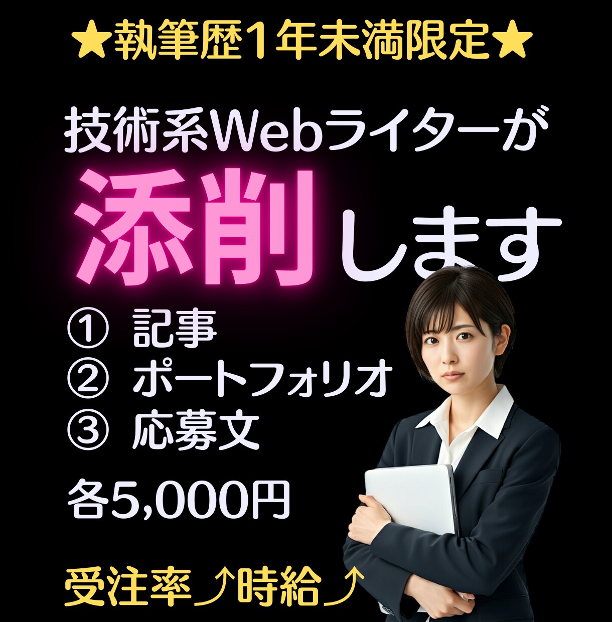 あなたの記事・プロフィール・応募文を添削します 受注率UP・時給UPを目指しているライターさんにおすすめ！ イメージ1