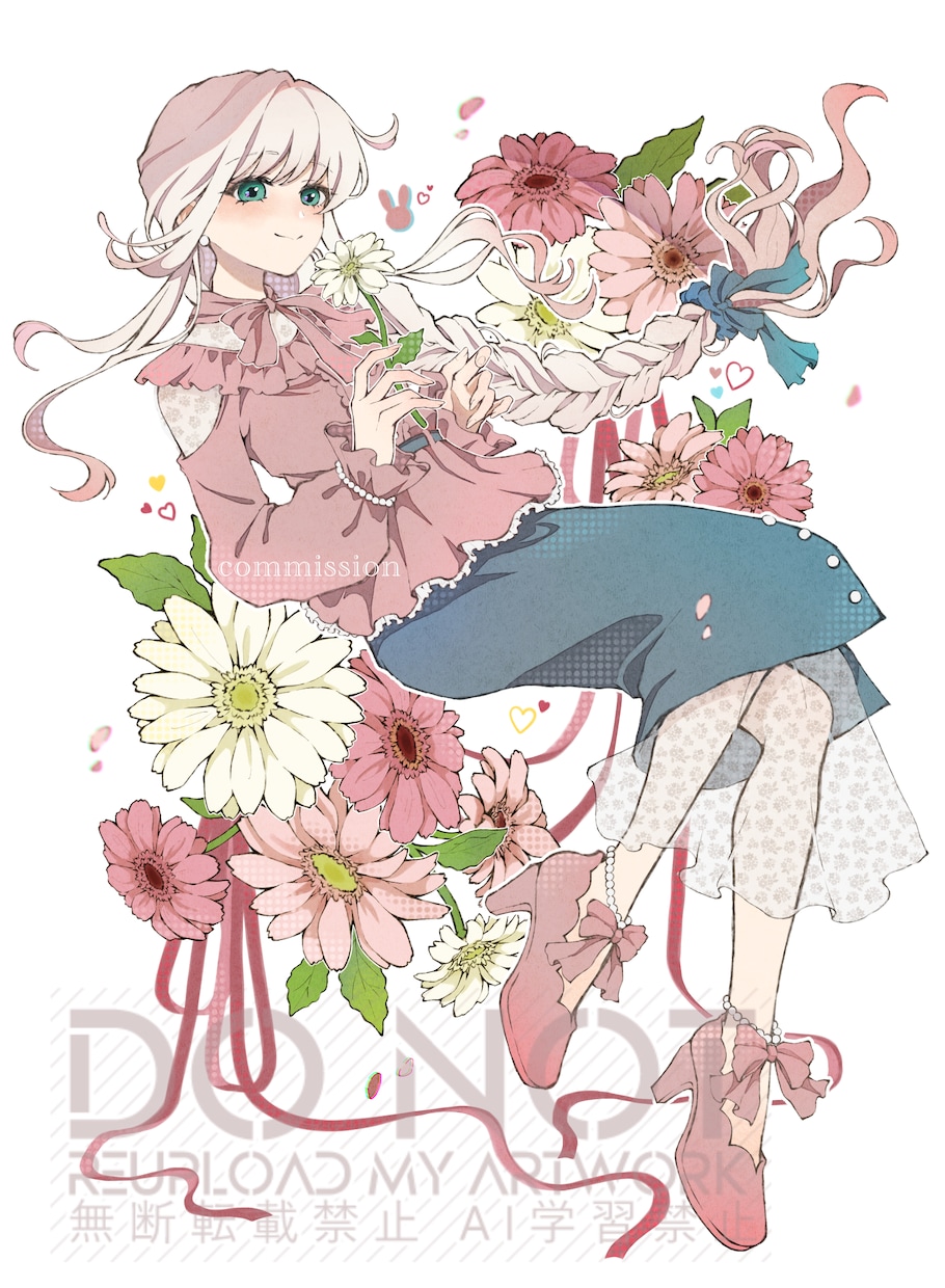 淡くて柔らかな雰囲気のあるイラストを描きます 女の子の髪とお花やフリルを描くのが大好きです！ イメージ6
