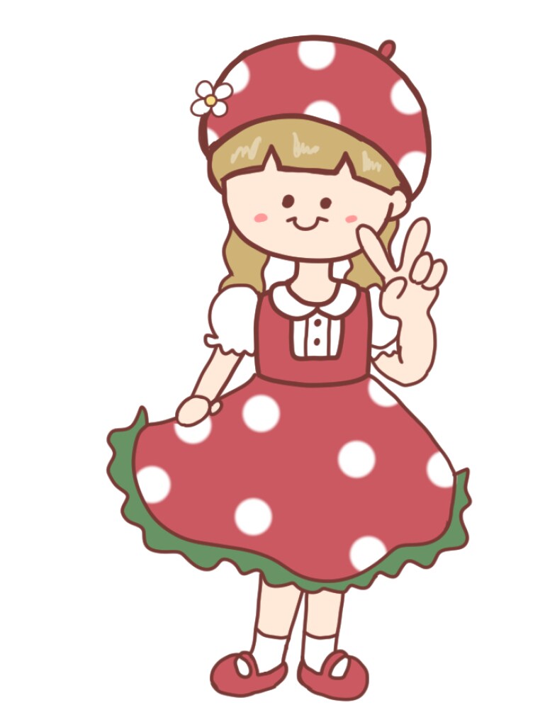 LINEスタンプに使えるイラストを作ります いちごとさくらんぼの妖精イラスト イメージ10