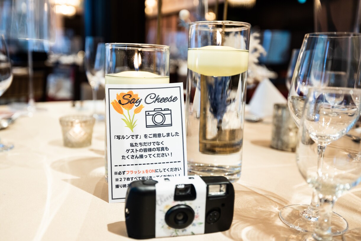 写ルンです案内カード(10枚セット)を作成します 【結婚式】インスタントカメラで素敵な写真を残しませんか？ イメージ3