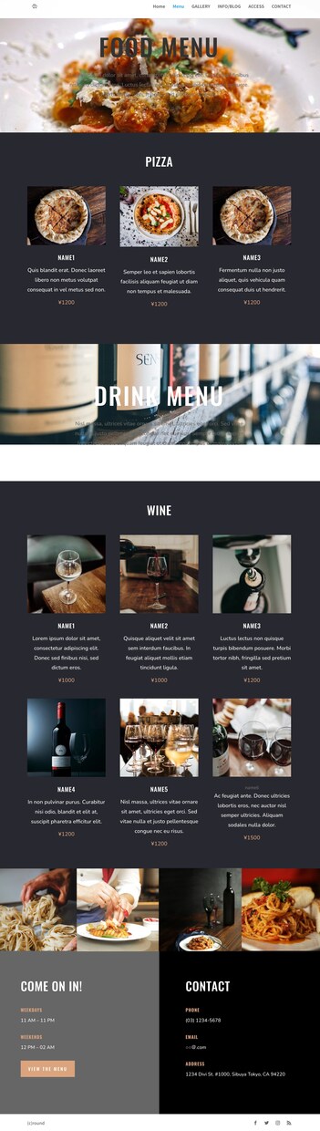 オシャレでシンプルなサイトを作成します カフェ/飲食店/サロン/ポートフォリオサイトの制作をお任せ イメージ5