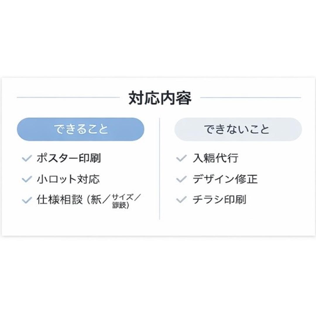 小ロットOK デザイナー様向けポスター印刷します 印刷だけ外注したい•小ロットのポスターを頼みたい急ぎ対応 イメージ3