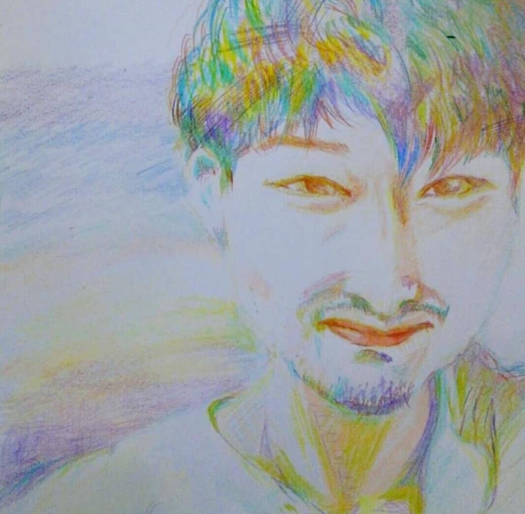 写真から鮮やかな手描き似顔絵［水彩色鉛筆]描きます 思い出作り、プレゼントに写真から特別な時間を色で演出します。 イメージ6