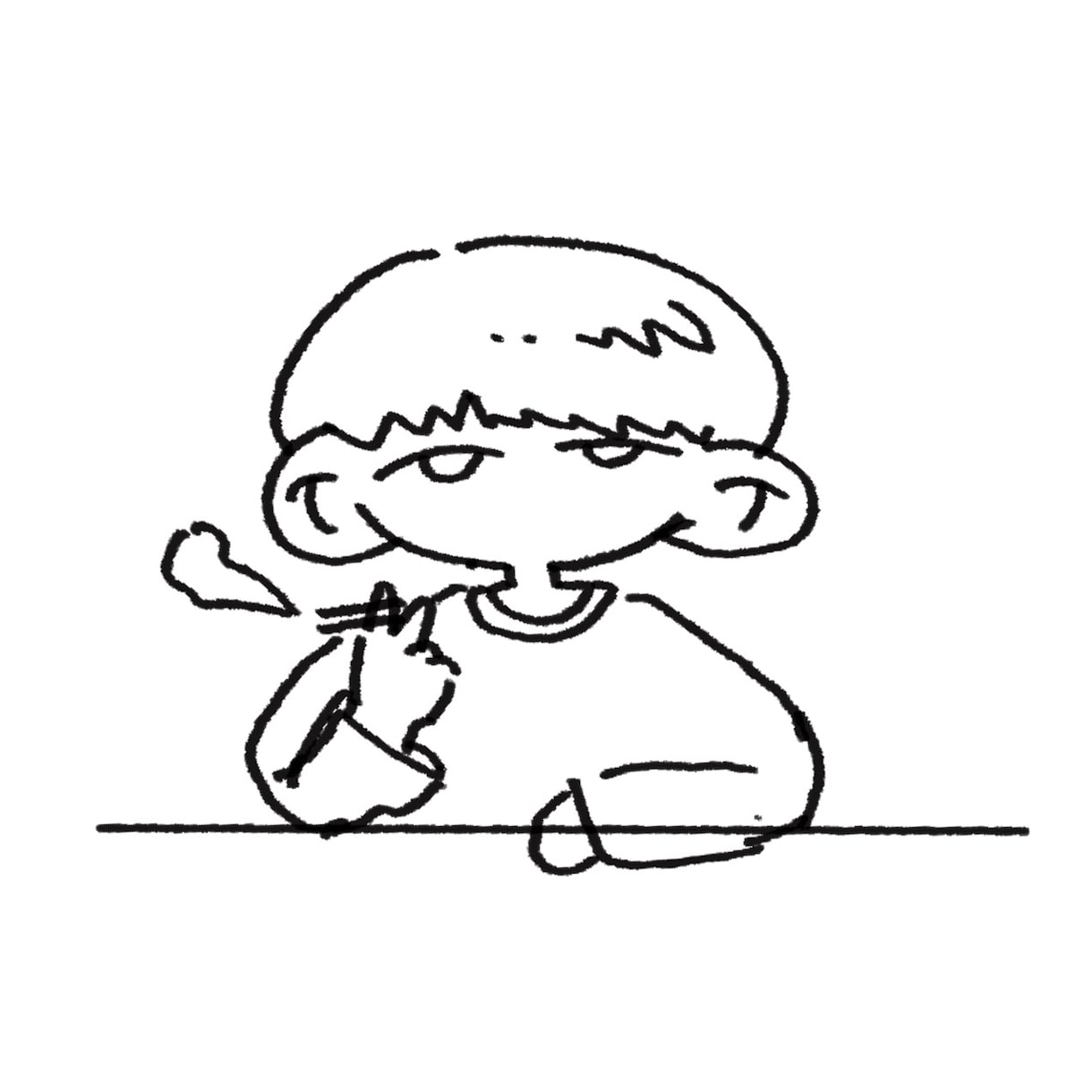 ゆるっとデフォルメ！だるそうなイラスト描きます ご要望から即日！即納品！で対応させていただきます！ イメージ1