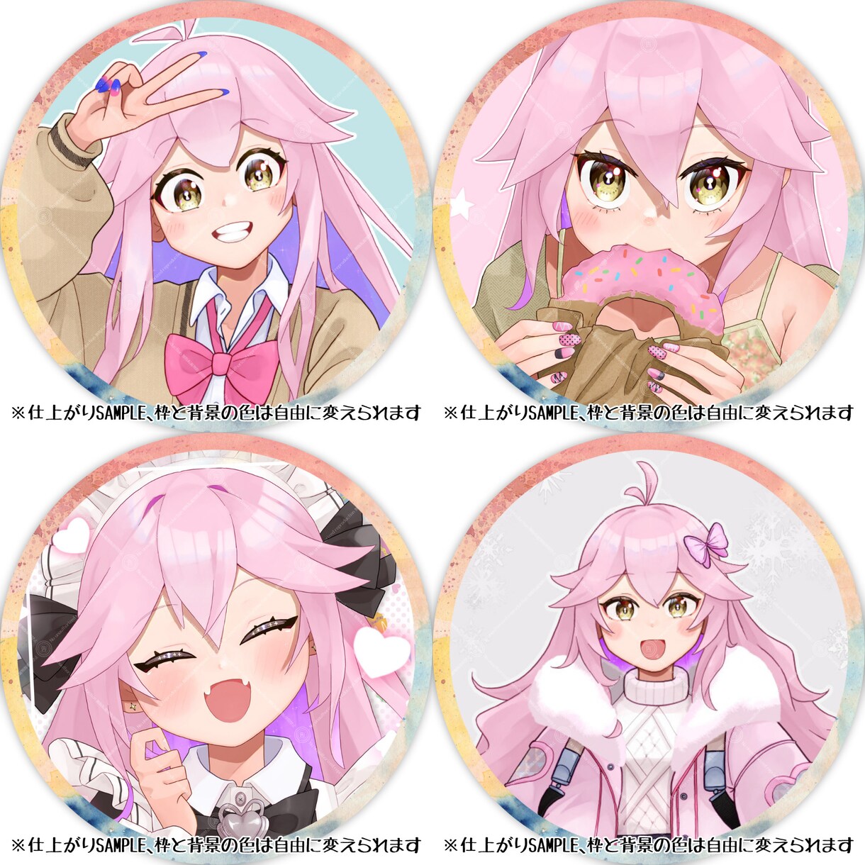パッと目を引くキャラクターアイコンイラスト描きます 【バストアップ対応】パッと目を引くアイコンイラスト描きます イメージ3