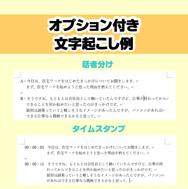 先着10名！テープ起こし・文字起こし承ります 【期間限定価格：1分45円～】 イメージ3