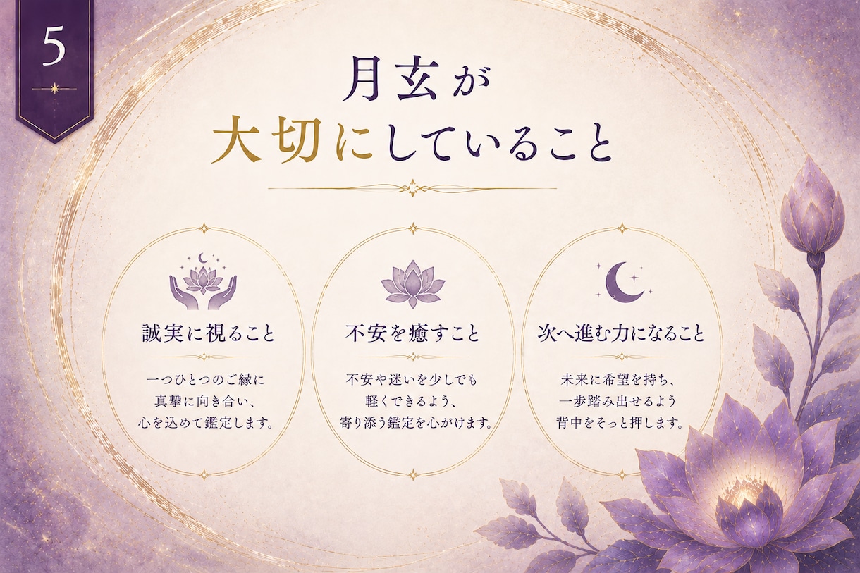 恋縁読解｜お相手様のお気持ちとご縁を読み解きます 今見えている恋縁を誠実に読み解きます イメージ3