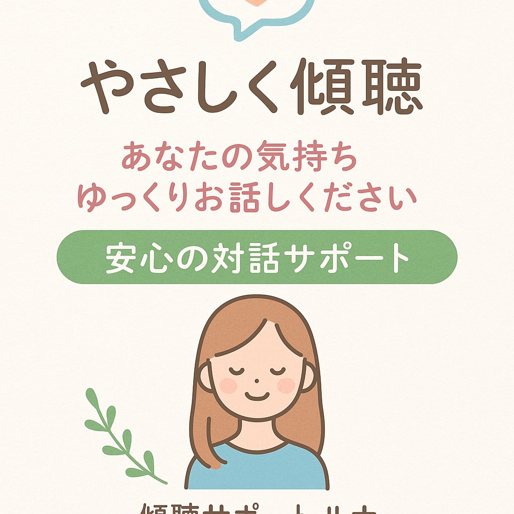あなたの声を受けとめます 傾聴を大切にあなたに寄り添います。 イメージ1