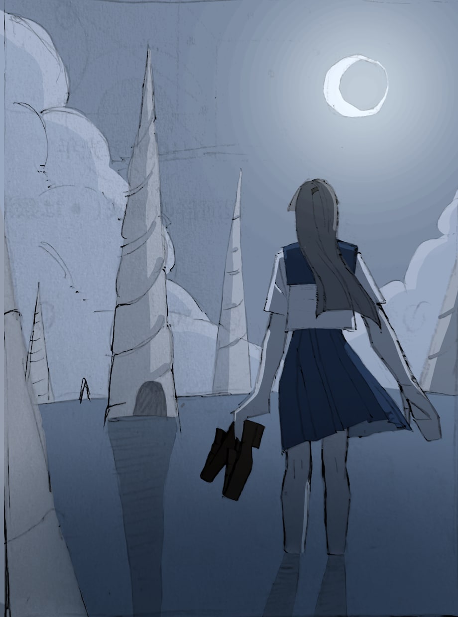 世界観のあるイラスト・一枚絵を制作します 「頭の中にある景色を、一枚の絵に。」 イメージ4