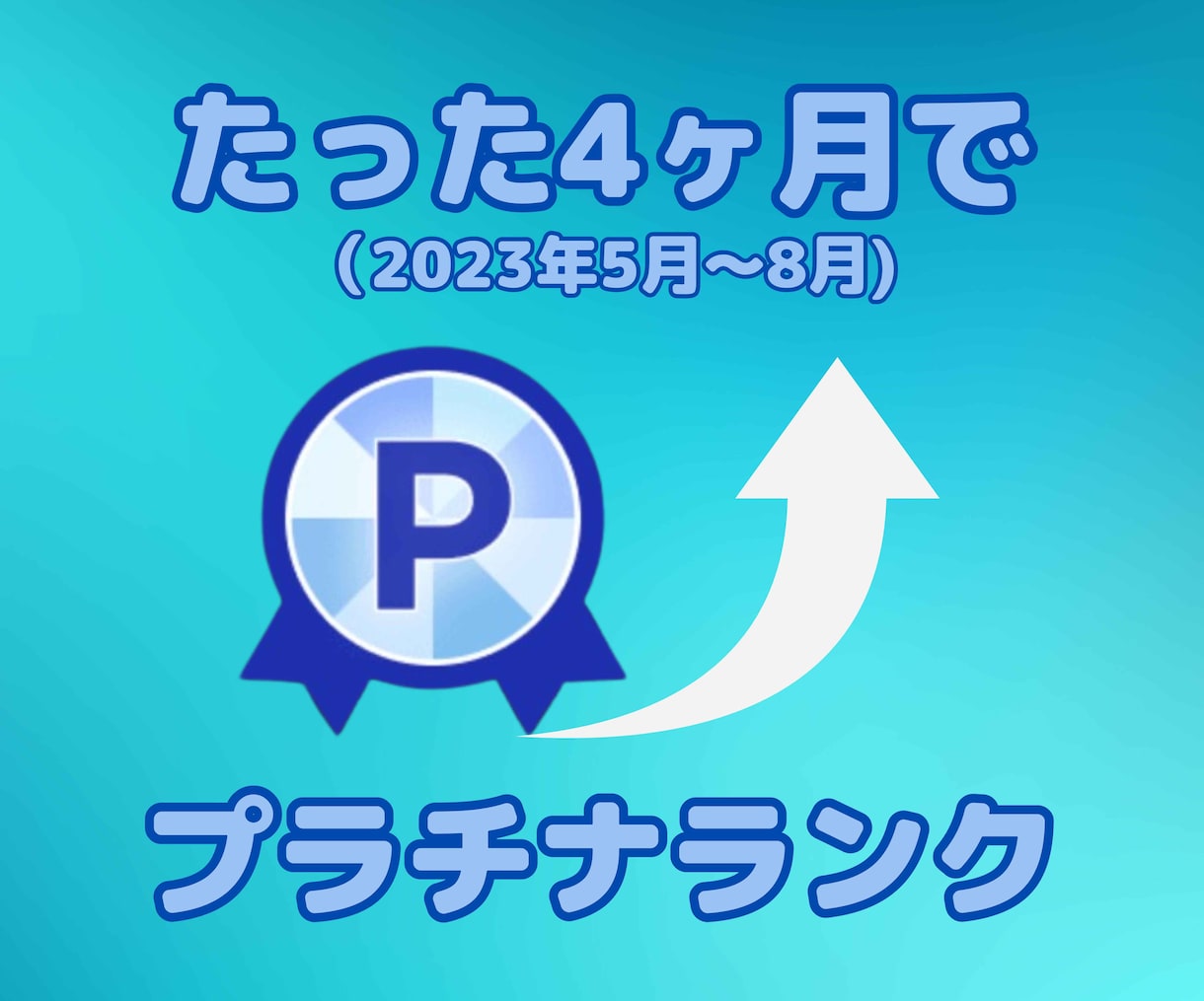 初心者がプラチナランクになった方法教えます あなたがプラチナランクになるためのココナラ非公式動画教材 イメージ1