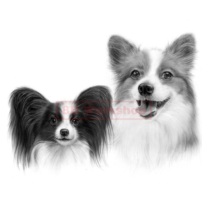 愛犬、愛猫を精細な鉛筆画で再現いたします 実務30年以上プロのイラストレーターが描きあげます イメージ6