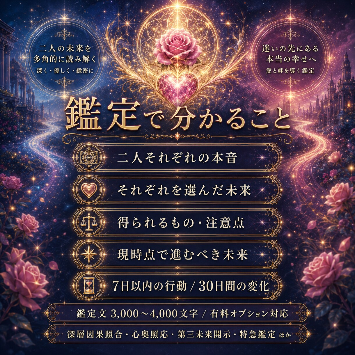 二人の関係を比較し、選ぶべきご縁を読み解きます 【二者択一恋愛】二人の相手との未来を比較してご縁を占います イメージ6