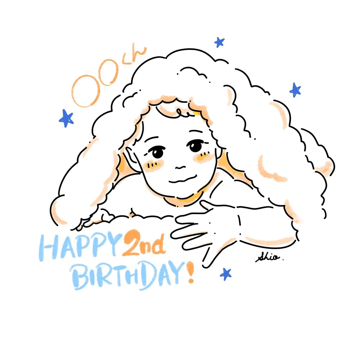 修正無制限★シンプルでお洒落なイラスト描きます SNSアイコンや、誕生日、記念日のギフトにいかがですか？ イメージ3