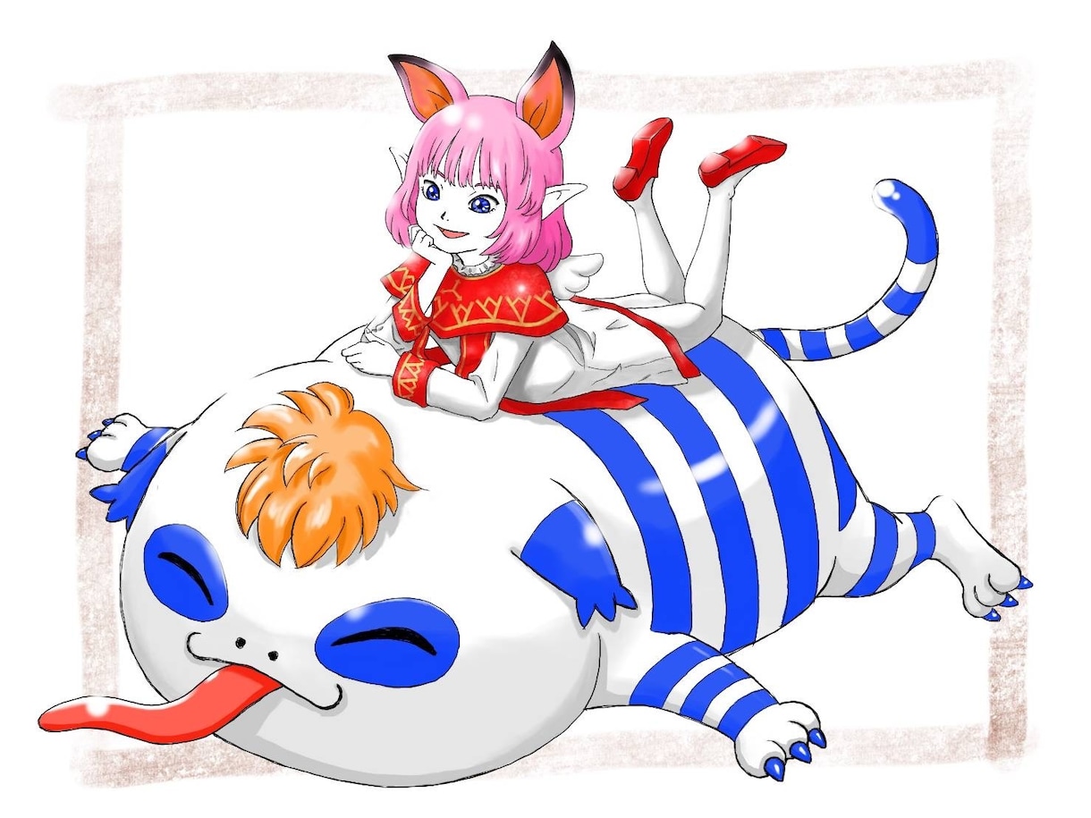 皆様の考えた絵を描きます オリジナルのイラスト、キャラクターを描かせて頂きます！ イメージ4