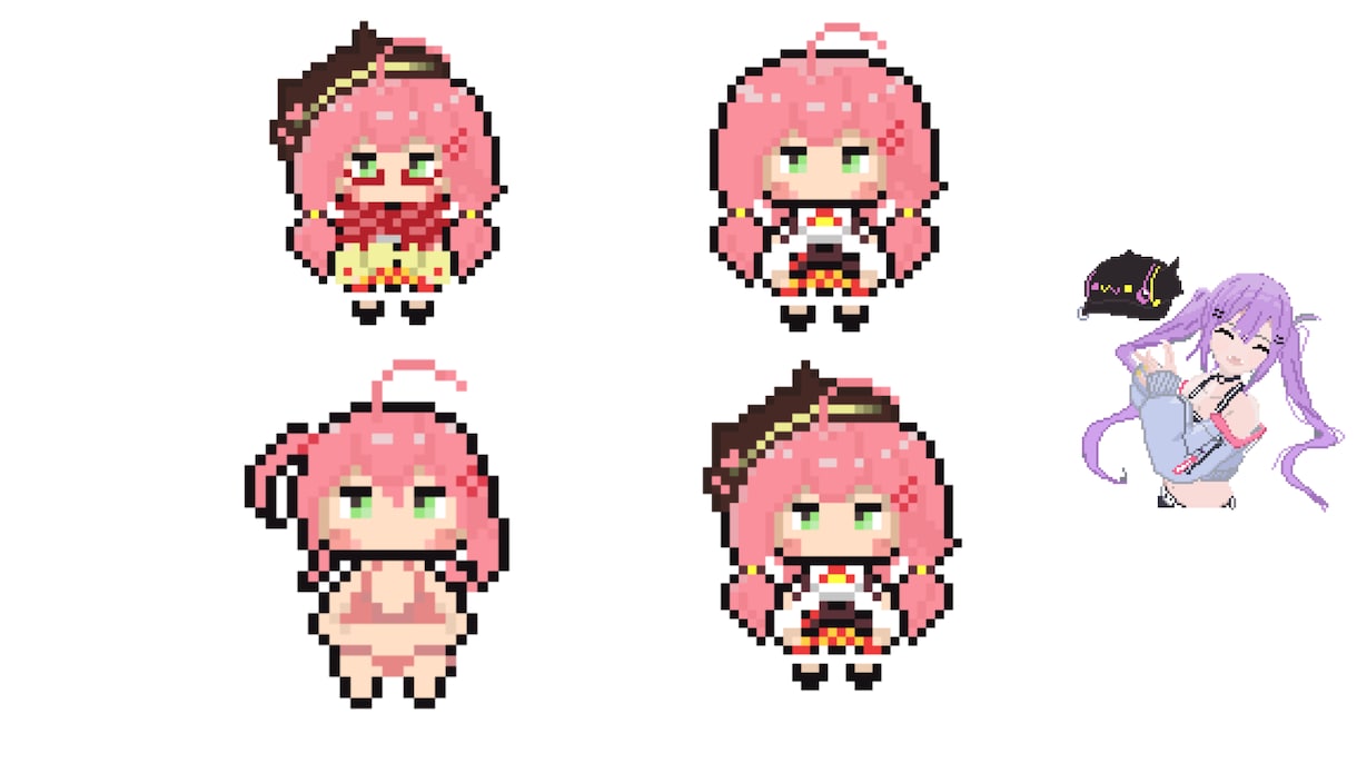 アイコン素材をドット絵でご提供します リアル寄り〜SDキャラまで幅広く対応可能！ イメージ8