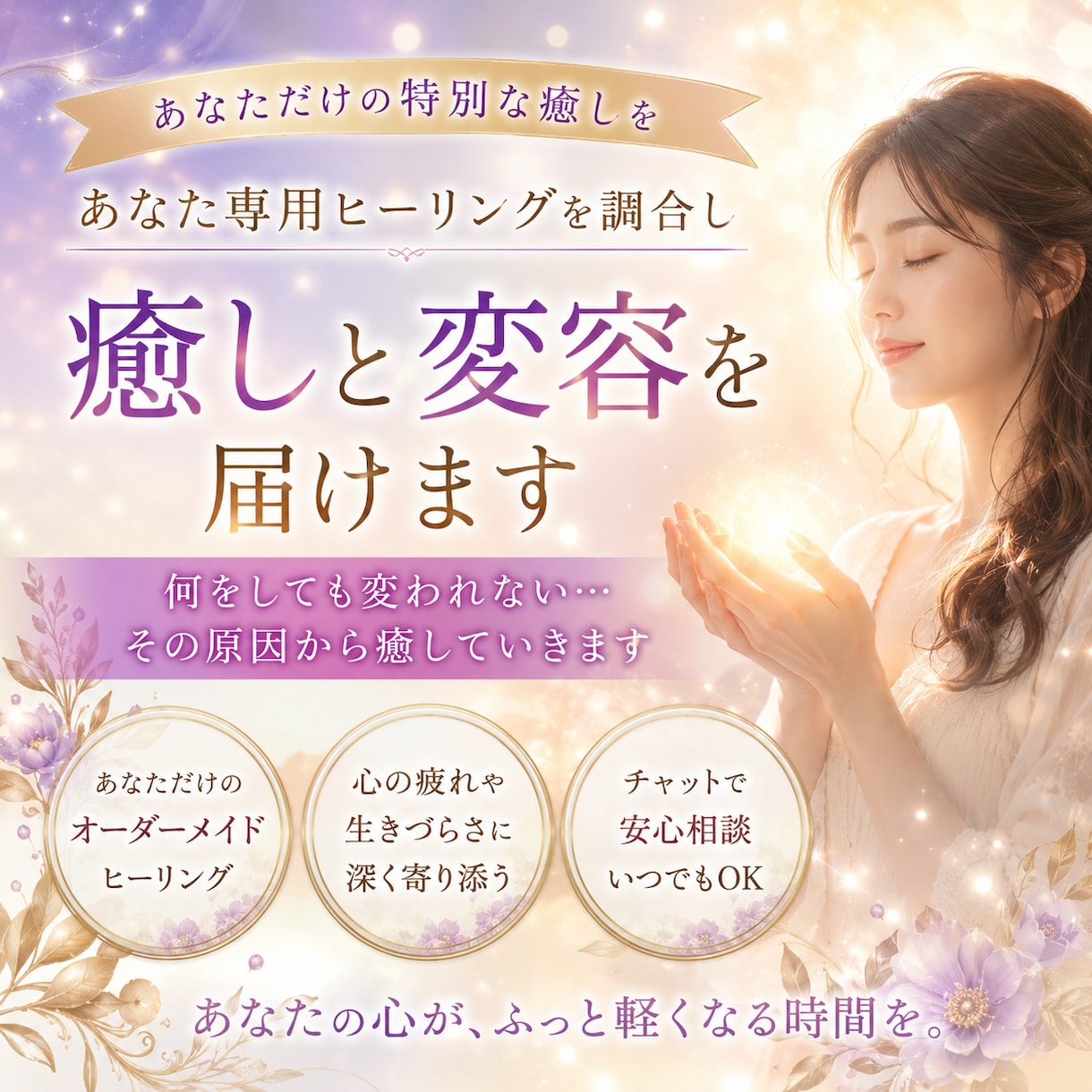 あなた専用ヒーリングを調合し、癒しと変容を届けます 何をしても変われない…その原因から癒していきます イメージ1