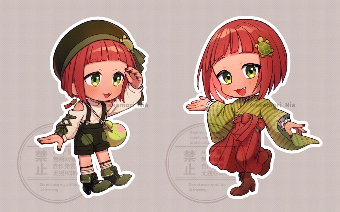 サムネイルや歌ってみた動画のイラスト制作します 観賞用やグッズ制作、スタンプ制作、立ち絵の制作も可能です！ イメージ6