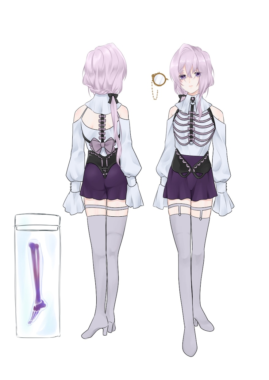 Vtuber用イラスト制作します キャラデザから衣装デザインまで！パーツ分けも可能です！ イメージ3
