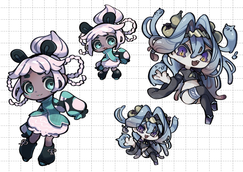 可愛くて鮮やかな小っちゃいキャラを描きます つやつやツルツルしてて美味しそう イメージ4