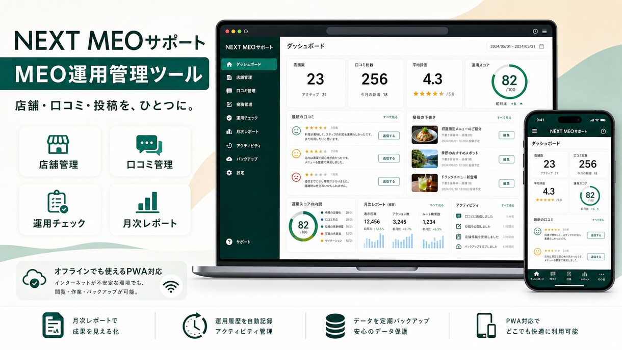 小さな会社・店舗向けのWebアプリを制作致します 予約・顧客・在庫・勤怠など面倒な業務をシンプルにします イメージ3