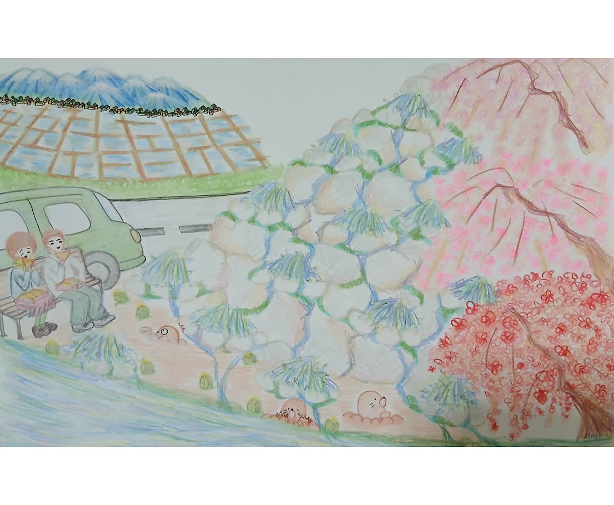 アートセラピーで自己治癒力upします 自分の作品(風景画)を描いて今の心と体を見つめてみませんか イメージ1