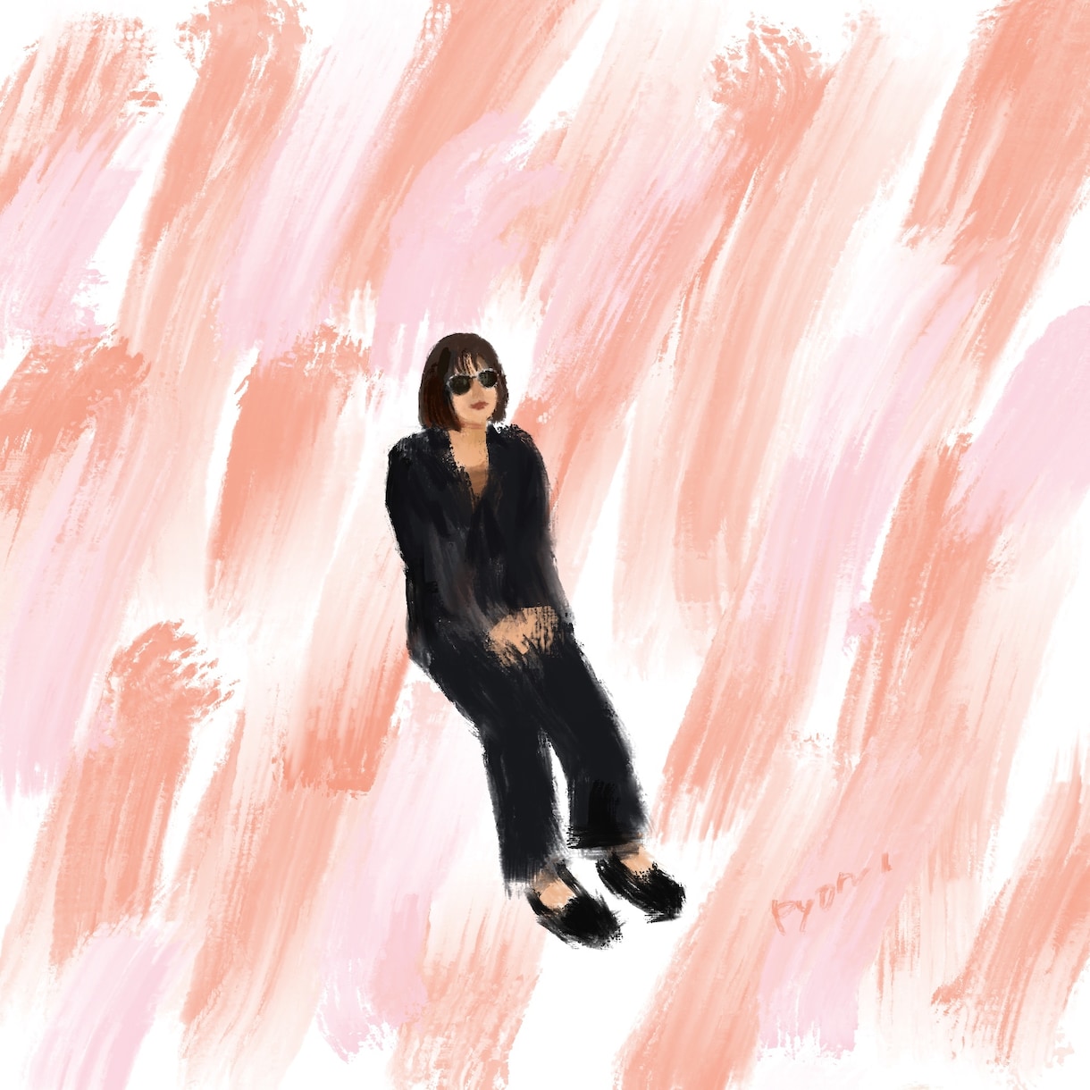 SNS等に使える韓国風油絵イラスト描きます インスタ等のアイコン画像◎小物2アイテムまで無料♪ イメージ6